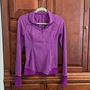 Purple Lulu Lemon work out long sleeve.
